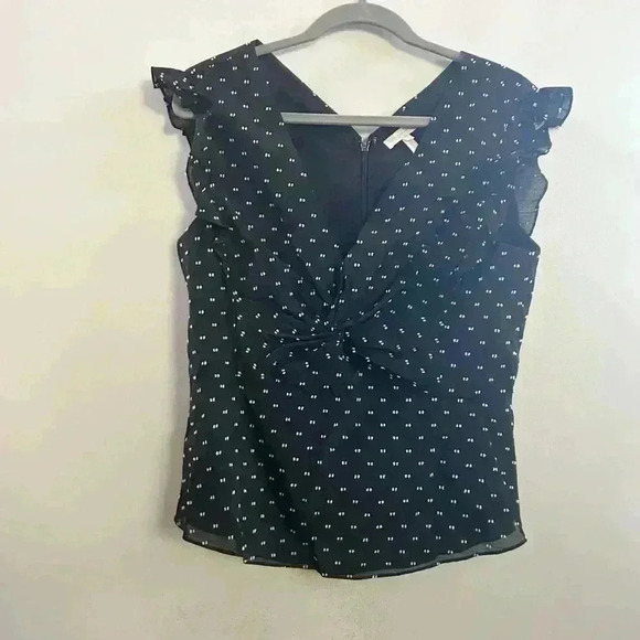 Rebecca Taylor Swiss dot blouse 10 - Picture 1 of 4